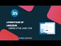 LinkedIn Login page using html and css WebDev