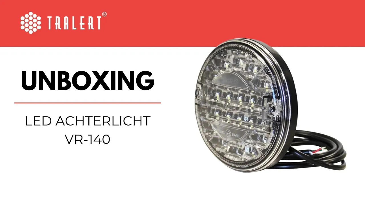 Video: Fanale retromarcia a LED sottile «hamburger» | 12-24v | cavo da 150 cm | VR-140