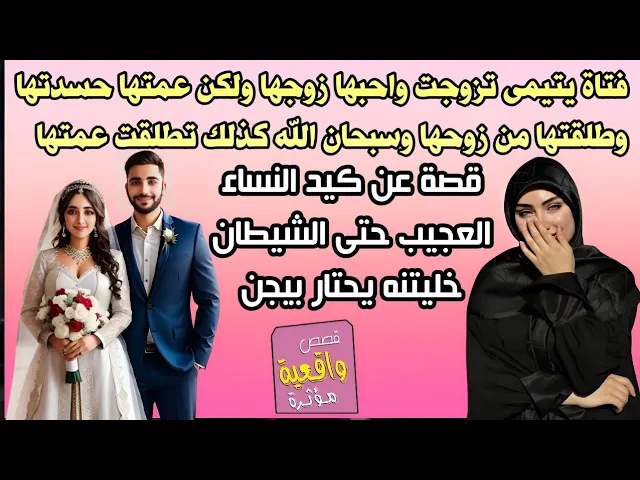 ⁣قصة عن كيد النساء العجيب -  شابه يتيمه تزوجت ولكن عمتها حسدتها وطلقتها ولكن اليتيمه لعبت دور الشيطان