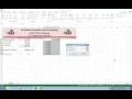 Creating a One Variable Data Table