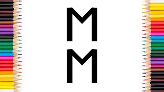 Alphabet M Art for Kids and Adults #art #kids #kidsvideo #shorts #ytshorts #yt