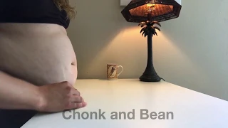 Fat Girl Hides Things Under Her Heavy Belly BBW Belly Play