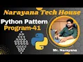 Narayana Tech House Python Pattern Program-41 Mr Narayana 9010607010