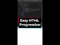 Easy HTML Progressbar for beginners