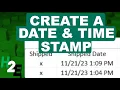 Create a Date Time Stamp in Excel Using VBA