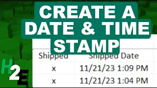 Create a Date Time Stamp in Excel Using VBA