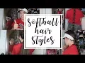 easy softball hairstyles Olivia Lacey