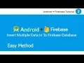 Insert data into firebase database in android how to insert data in firebase database android