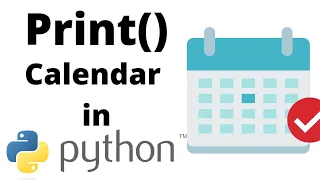 Print calendar in python Python program s