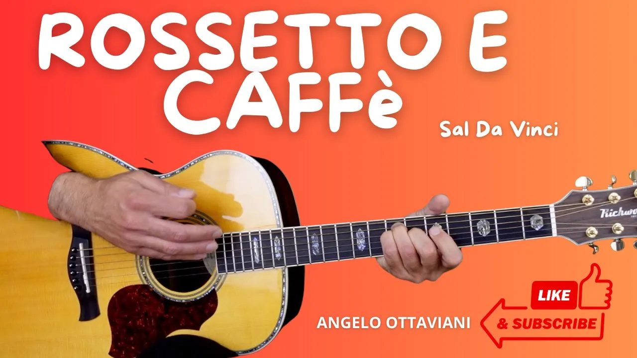 Sal Da Vinci - Rossetto e caffè | Versione Facilitata per Chitarra Sal Da Vinci - Rossetto e caffè | Versione Facilitata per Chitarra