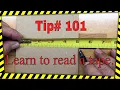 How to read a tape measure Tips for reading a tape faster