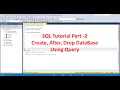 How to create SQL DB in SSMS using Query and manual - Part 2