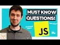 The Most ESSENTIAL JavaScript Interview Questions With Answers