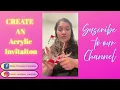 How to make an acrylic invitation with UVDTF transfer