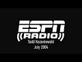 ESPN RADIO National Game Night Reporter Tadd Kozeniewski - July 2004
