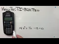 How To TI36x-Pro - Built-in Quadratic Equation Solver