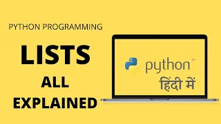 Lists and Lists Functions in Python Hindi Python Tutorials