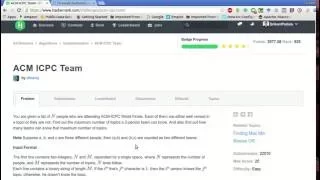 HackerRank ACM ICPC Team Solution