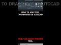 How To Add Text To Your Drawing In AutoCad