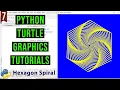 Hexagon Spiral with Python Turtle Python Turtle Graphics Tutorial Draw designs in Python Turtle