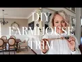 DIY Farmhouse Trim Alternative to Crown Moulding