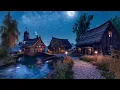Download Lagu Peaceful Village Medieval Ambience with Relaxing Night Village Sounds, Crickets, Owl Sounds, Frogs🌛
