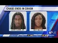 North Knox County chase ends in crash