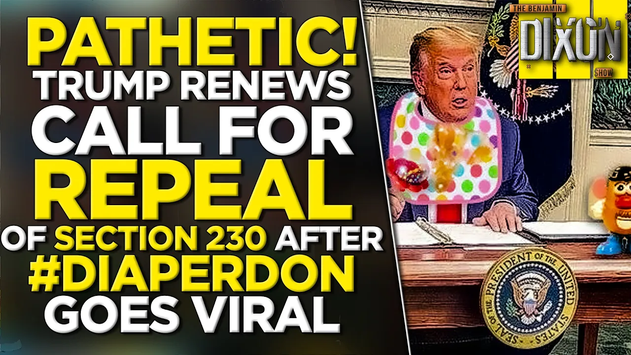 SO SENSITIVE! #DiaperDon Goes Viral and Trump Calls for "Termination" of Section 230