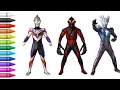 ULTRAMAN ORB ULTRAMAN BELIAL ULTRAMAN SAGA COLORING PAGES