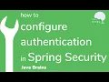 How to configure Spring Security Authentication - Java Brains