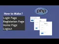 How to make Login Register and Profile Page in PHP MYSQLI