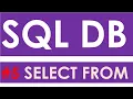 SQL Database 5 SELECT FROM table statement Apex Oracle