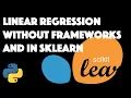 Linear regression in Python without libraries and with SKLEARN