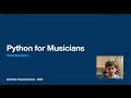 Tutorial Series Introduction - Python for Musicians