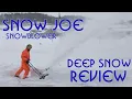 Snow Joe 18 electric snowblower review model SJ623E - Can it handle deep snow