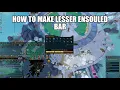 How to make lesser ensouled bar Runescape 3