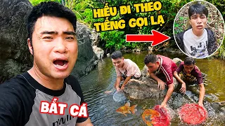 Gấu Đỏ TV - Thử Thách Bắt Cá Suối Trong Rừng - Hiếu Bị lạc Khi Đi Theo Tiếng Gọi Lạ