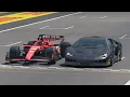 Lagu Ferrari F1 2024 vs Lamborghini Centenario - Monza