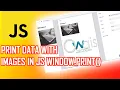 Window Print Method In JavaScript Part 2 Urdu Hindi