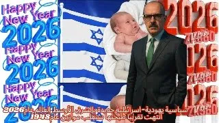 سياسية يهودية اسرائيلية جديدة بالشرق الأوسط العالم عام2026 انتهت تقريبا طبختها ستقلب موازين عام1948 