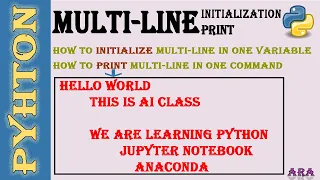 Multi line Statement Multi line print python 3