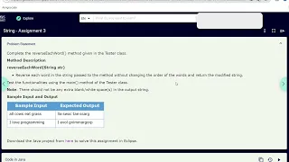 String Assignment 1-5 Answers Programming Using Java Infosys Springboard