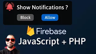 Firebase Send Push Notification JavaScript PHP