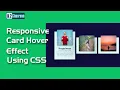 Responsive Card Hover Effect using CSS Create Modern Our Team Section HTML CSS Card Animation