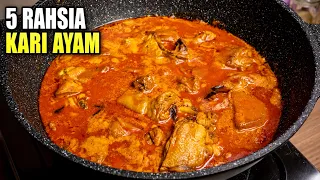 Rahsia Kari Ayam Pecah Minyak & Kuah Merah Cantik | Resepi Anti-Gagal