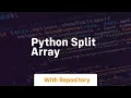 python split array