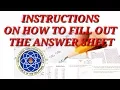INSTRUCTION ON HOW TO FILL OUT THE ANSWER SHEETS PRC