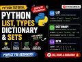 Python List Dictionary Sets Complete Beginner Tutorial