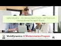 AI-Generated Check List Personalised for each Event