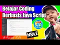 SAGUSANOV Coding Dasar dasar Java Script While menggunakan aplikasi editor Brackets